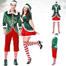 Weihnachts Elf Wichtel Weihnachtshelfer Elfen Kostüm Herren Damen Weihnachten