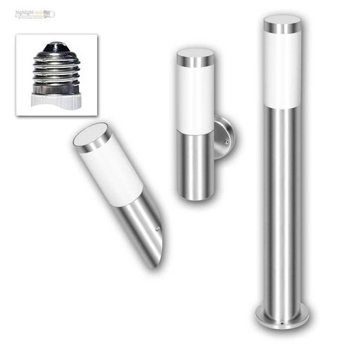 Wand stand leuchte edelstahl - wand-/stand-leuchte,