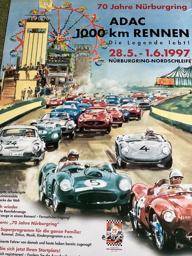 Original rennplakat - original,