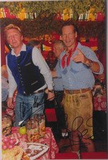 Boris Becker & Henry Maske orig,.Autogramm  20x30