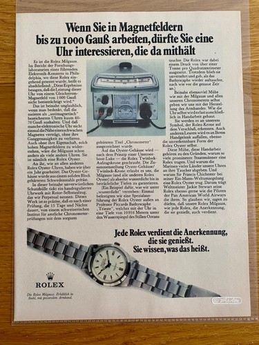 Rolex milgauss 1000 gauß - rolex,