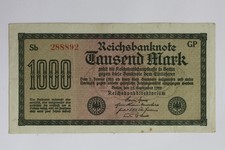 216 reichsbanknote 1000 - #216,