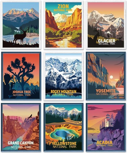 Nationalpark poster set - nationalpark,