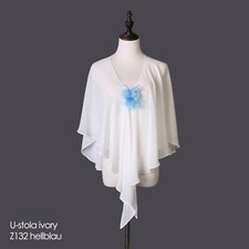 U-Stola + Blumen Z132 Brosche