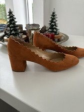 Chloé Wildleder Pumps Lauren rostfarbend Gr.38,5