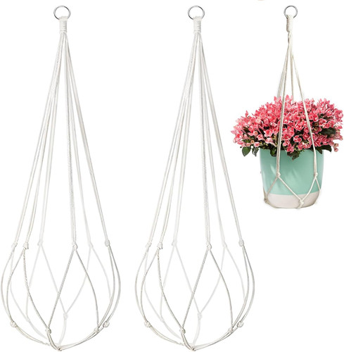 2pcs makramee blumenampel boho - 2pcs,