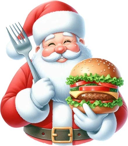 Weihnachten santa hamburger - santa,