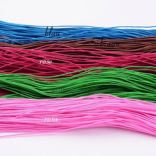 25 meter gummiband1mm - ca.,