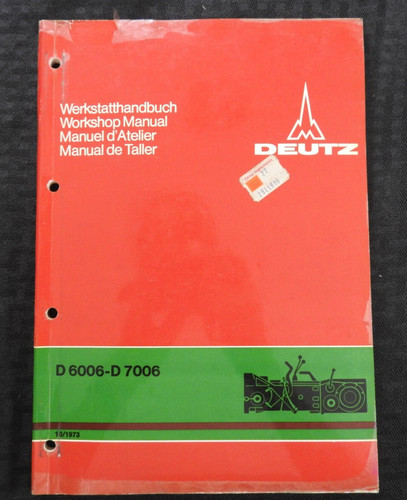 1968 original deutz - deutz, 6006