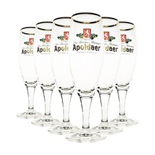 6x Apoldaer Bierglas Tulpe