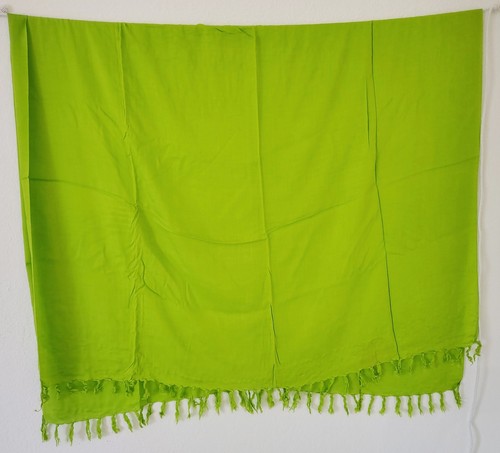 Pareo tuch sarong grün uni - pareo,