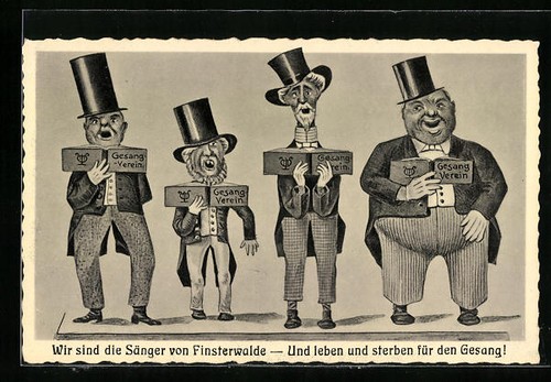 Finsterwalde humoristische - ak, finsterwalde,