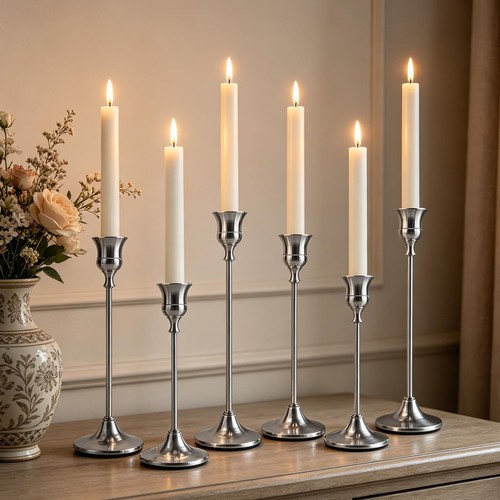 Kerzenständer silber vintage - kerzenständer,