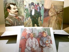 Kunst. Henri de Toulouse - Lautrec. Konvolut 4 x Ansichtskarte / Künstlerkarte f