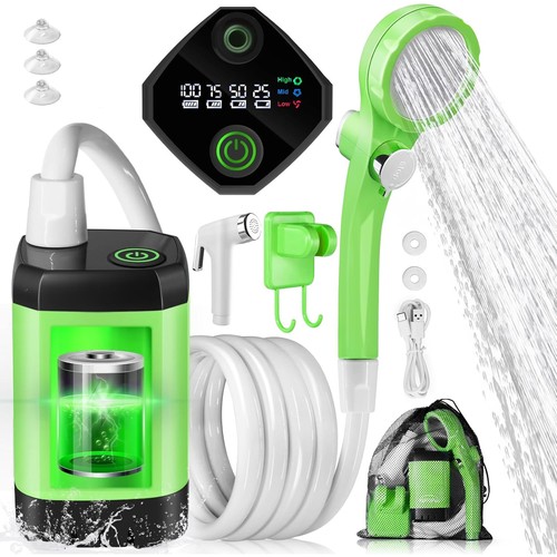 Tragbare campingdusche 6000mah - tragbare,