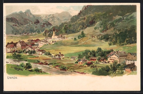 Künstler edward theodore - künstler-ak,