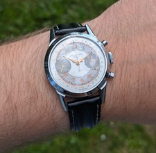 Vincit Vintage Handaufzug Schaltrad Chronograph 1950er Venus 152