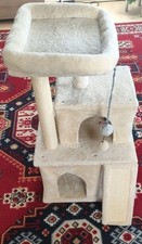 Kratzbaum Katzenbaum Sisal - Stoff Katzen Kletterbaum 86cm hoch Katzenkratzbaum