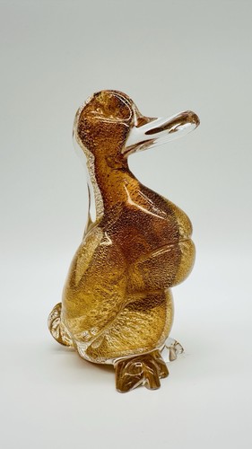 Vintage murano glas ente - glas, figur