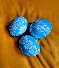 Sorbische Ostereier, Eier, 3er