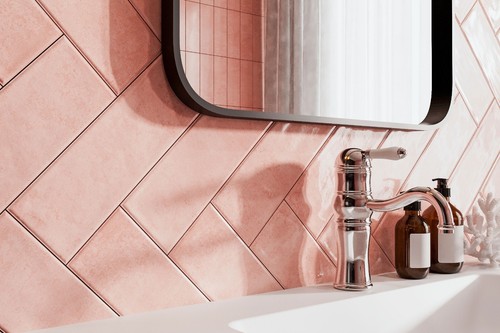 Subway brick flat - subway, pink