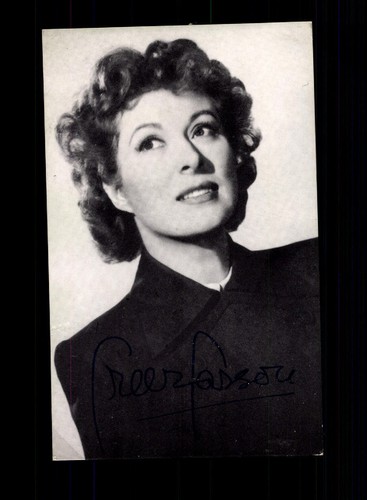 Greer garson autogrammkarte - greer,