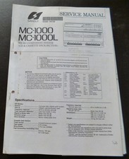 Service Manual Sansui MC-1000 MC-1000L