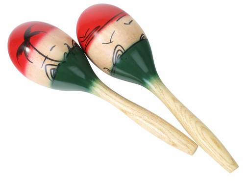 Handbemaltes maracas 2er set - handbemaltes,