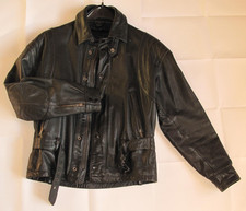 Schöne robuste Lederjacke + Innenfutter schwarz Damen Gr. XS Motorradjacke  TOP 