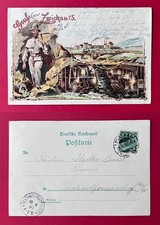 Bergbau Litho AK ZWICKAU 1897