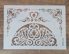 Schablone Halbkreis Ornament