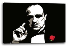 Wandbild Filmplakat Der Pate Don Vito Corleone Marlon Brando nachgezeichnet