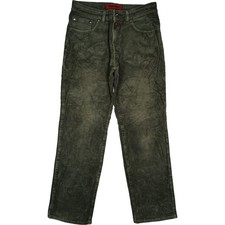 Pierre Cardin 23 L30 Jeans Hose used grün Herren Dijon Cord Straight Stretch W33