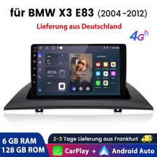 8-Core 4G+ Lte Android Autoradio SWC BT Navi CarPlay EQ für BMW X3 E83 2004-2012