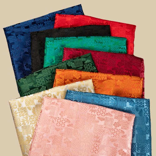 Satin damast jacquard - satin,