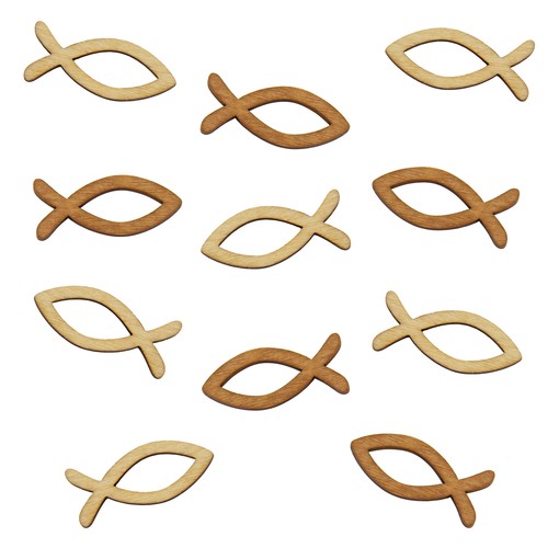 Holz fische verzierung - fische,