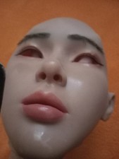 NEU Real Weibliche Silikon Maske Angela Silicon Female Crossdresser Braun NEU