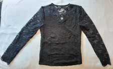 Damen Trachtenbluse, Dirndl Bluse, Bluse, Größe S, Dirndl, Oktoberfest, Schwarz