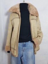 1970s Shearling Lederjacke