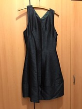 Coctail Kleid Grün Knielang Damen 36 38 40 glänzend Hochzeit Abendmode Gala