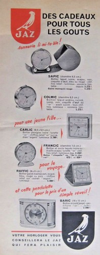 Pressewerbung 1954 wecker - pressewerbung, jaz