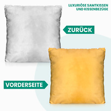 4er Set Dekokissen Samt Kissen Kissenhülle mit innenkissen, Sofakissen
