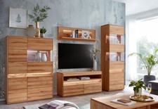 Wohnwand anbauwand massivholz - wohnwand,