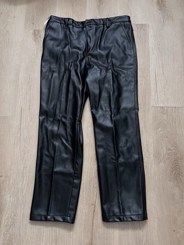 Herren kunstlederhose schwarz - herren,