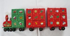 Eisenbahn Holz Adventskalender Unikat Handarbeit ?  bemalt 50 cm