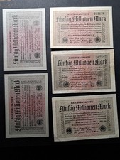 5 x Fünzig 50 Millionen Mark