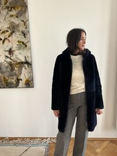 Lammfell-Nappa-Wendemantel