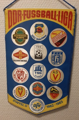 Wimpel fussball ddr oberliga - wimpel,