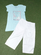 * 2tlg. SOMMERSET Caprihose Keedo weiß Gr. 140* türkis Tunika Pailetten* TOP*
