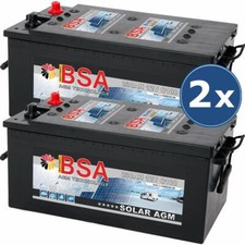 2x Solar Batterie 230AH 12V